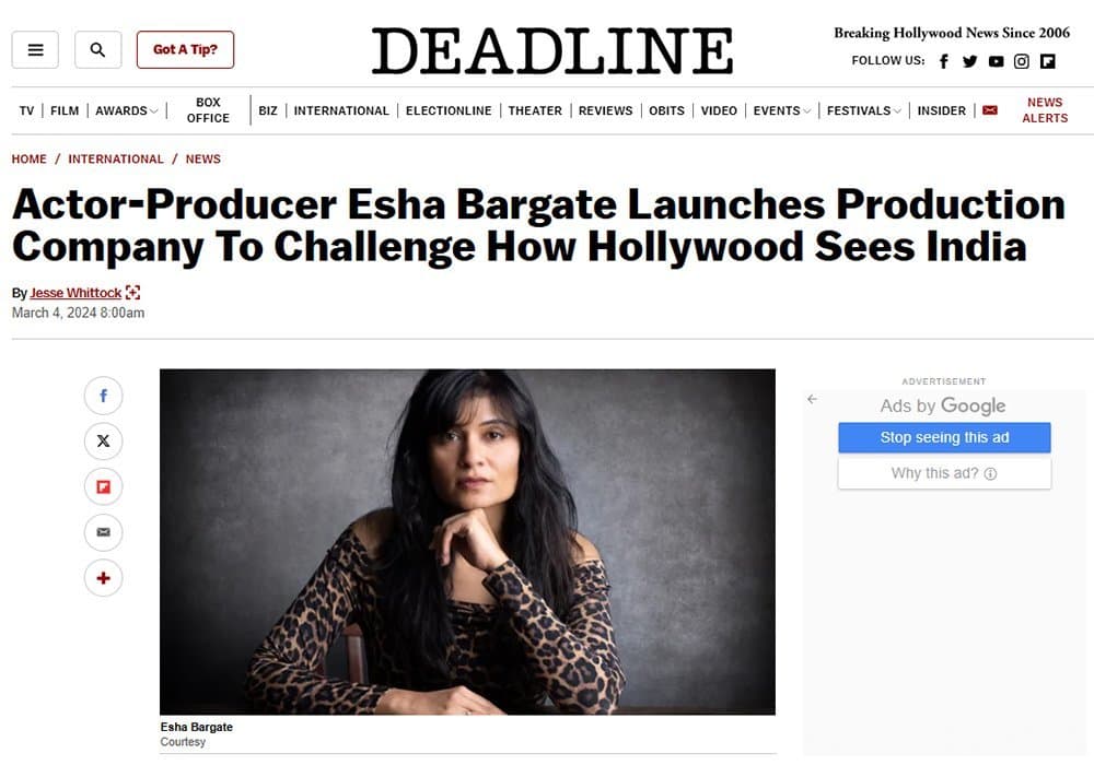 EBP featured in Deadline Hollywood